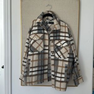 Zara Women’s Plaid Jacket XS